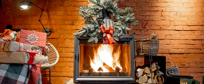 Travis Industries Linear Gas Fireplace Installation in Dyer, Indiana