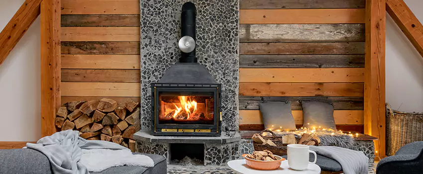 Thelin Hearth Products Direct Vent Gas Stove Fireplace Inspection in Dyer, Indiana